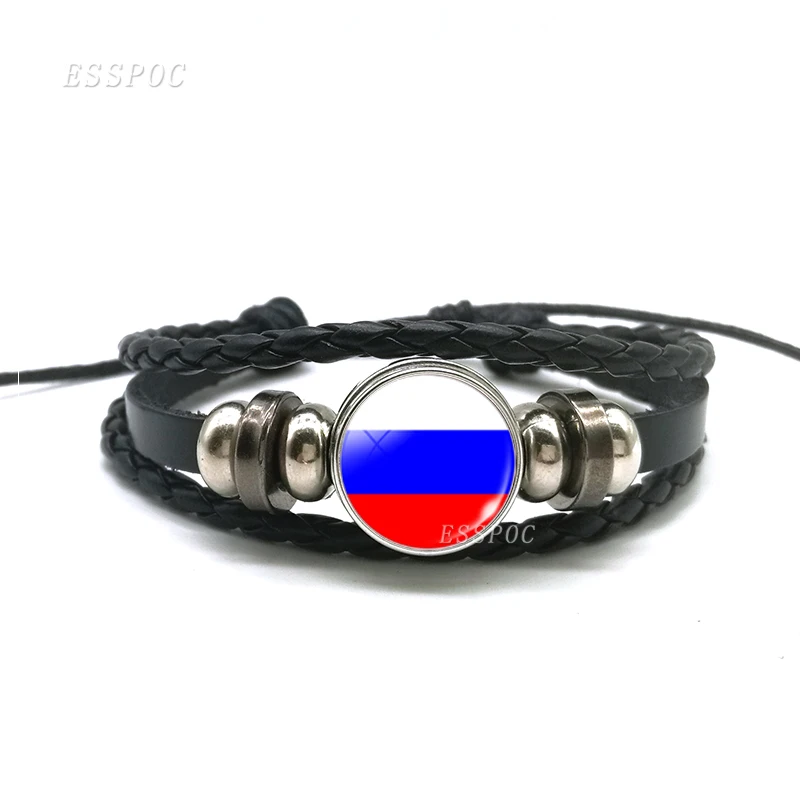 Мужской браслет с флагом из России Украины Беларусью Латвией литовского флага
