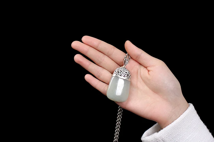 KJJEAXCMY jjewellery S925 стерлингового серебра позолоченные инкрустированные подвескаиз натурального камня нефрита белого нефрита Стрекоза высокого качества Женская ожерелье из циркона квадратной Cha