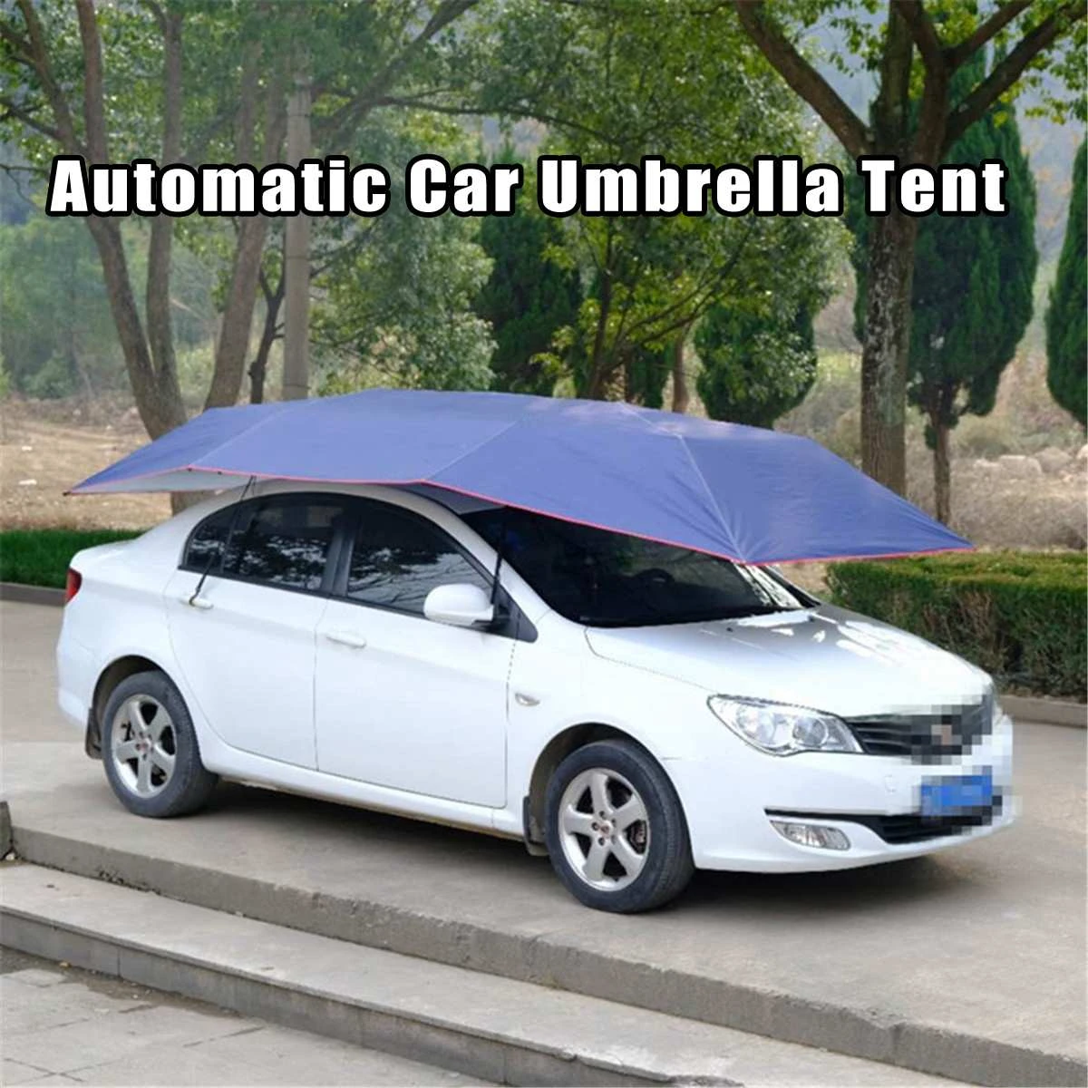 Yari Otomatik Acik Otomobil Arac Cadir Semsiye Guneslik Cati Ortusu Anti Uv Kiti Araba Semsiyesi Gunes Golge Araba Semsiyesi Aliexpress