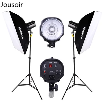 

220W Studio Flash Lamp Head Photography Light Clothing Portrait Photographic Equipment Studio 2 Set CD15