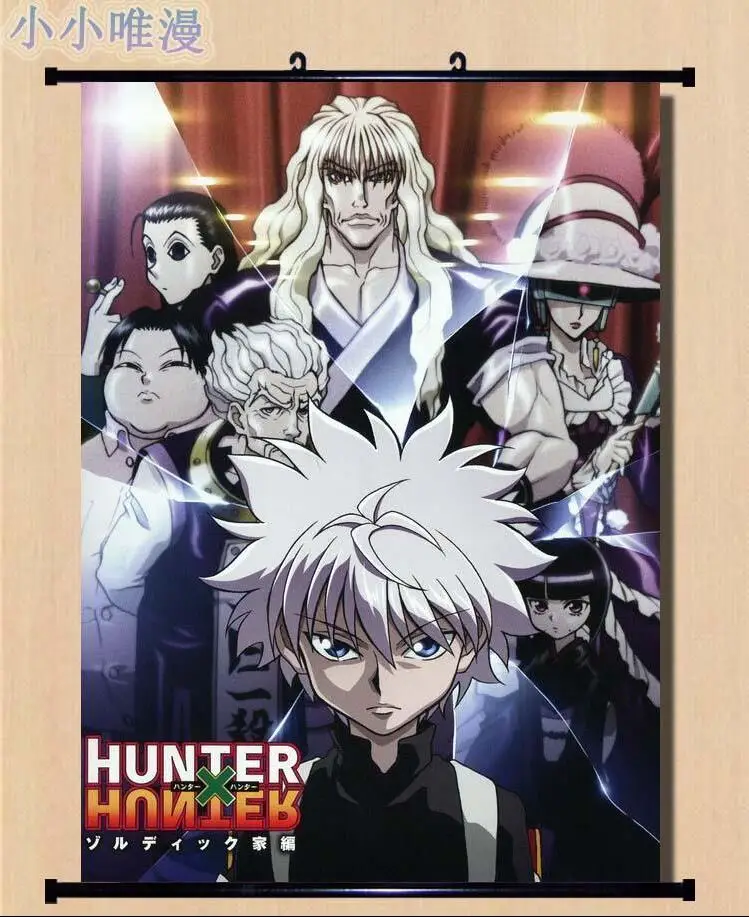 Аниме домашний декоративный Охотник X Killua Zoldyck плакат настенный прокрутка 60X90CM |