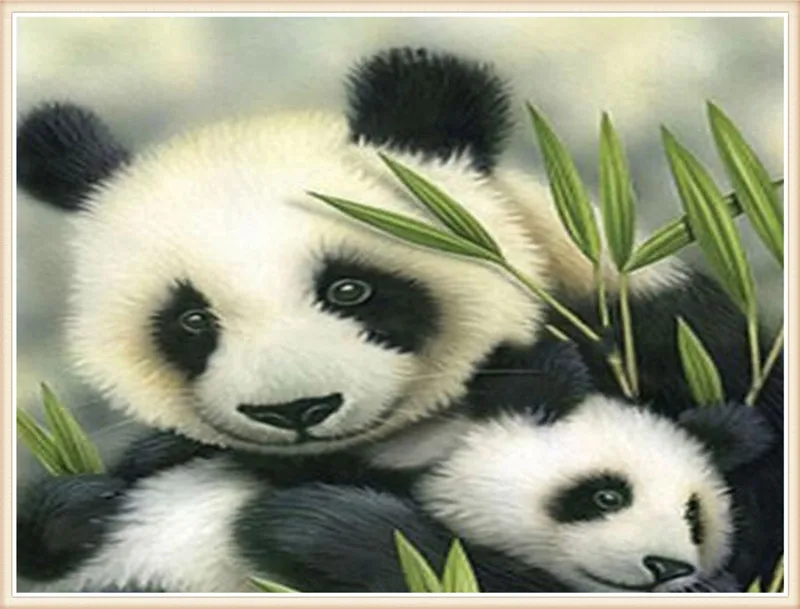

DIY Diamond Painting animal panda cube drill Cross Stitch Diamond Mosaic Diamond Embroidery Patterns Rhinestones