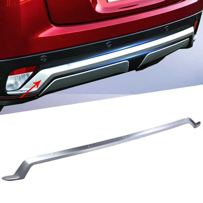 

For Mitsubishi Eclipse Cross 2017 2018 ABS Chrome External Rear Bumper Grill Cover Trim Frame 1Pcs/set Car Accessories