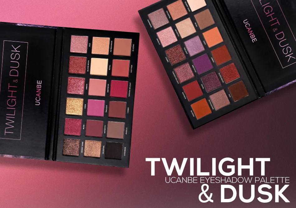 Sombra de Longa Ucanbe Marca Shimmer Fosco Sombra Maquiagem Paleta 18 Cores Cromo Pigmentado Nude Pressionado Olhos Duração Cosméticos 1 Beleza e saúde