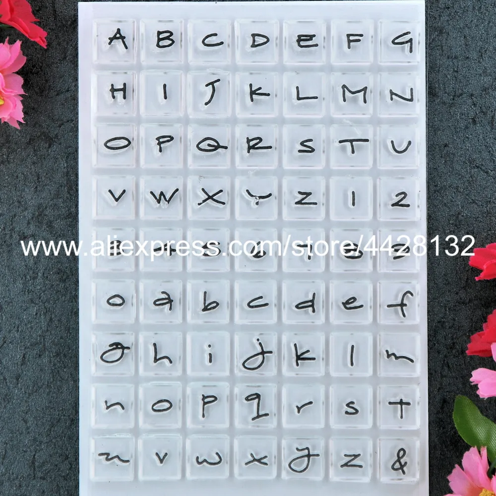 Буквы ABC Английский алфавит, цифры для скрапбукинга "сделай сам" фотокарточек резиновые чистый штамп для скрапбукинга прозрачный штамп 11x16 см 9012061