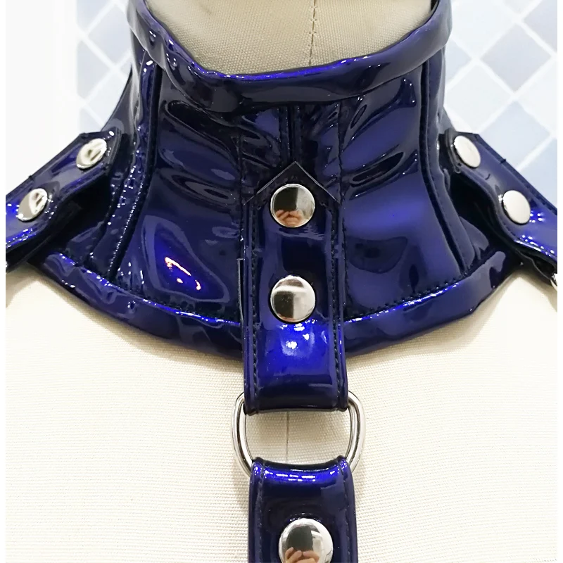 Annzley Double Steel Boned Leather Underbust Corset With Neck Corset And Straps (6)