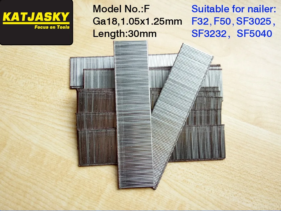 

30mm nails for F50 F32 SF5040 SF3232 SF3025 air nailer and stapler pneumatic nailer 2000pcs/lot