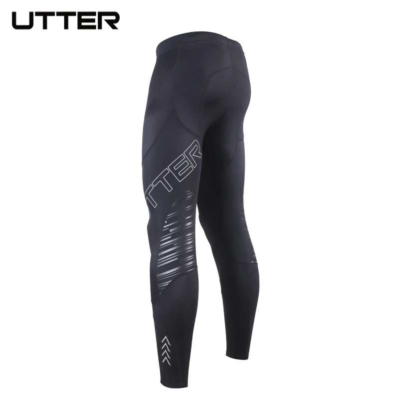 UTTER J13 Men Black Compression Pants Sports Running Tights Jogging Leggings Fitness Gym Clothing Tights for Fitness Sportswear