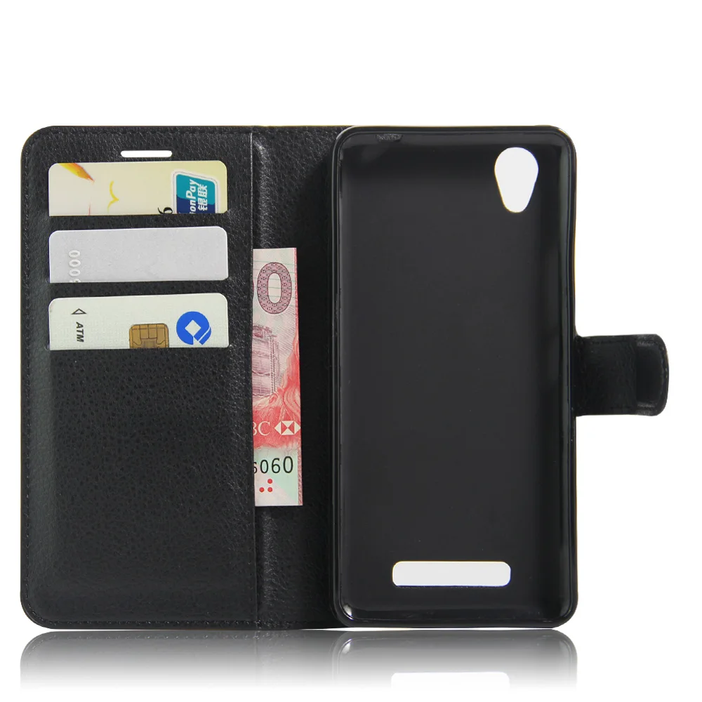 

9 color Cyboris cover For ZTE Blade A452 A 452 Case Flip Lichee Holster PU Leather with card slot holders stand function