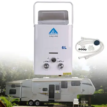 

2 GPM Portable Tankless Hot Water Heater RV's & Campers Propane Gas LPG 6L