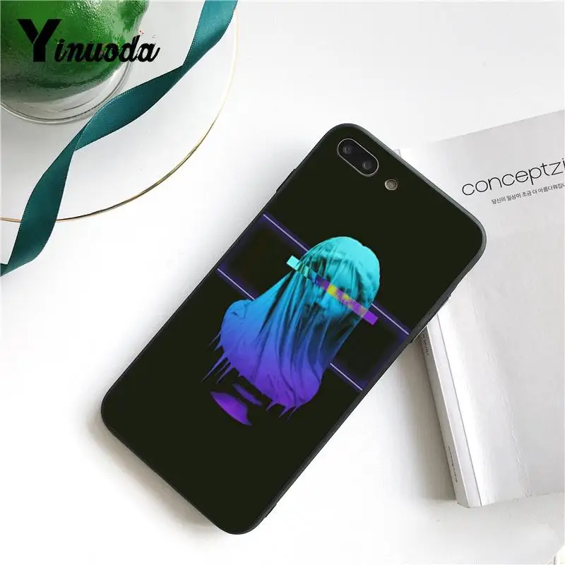 Yinuoda Vaporwave Мягкий силиконовый чехол для телефона из ТПУ в музыкальном стиле iPhone 8 7