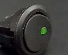 100 шт. dot переключатель 12V Светодиодный точечный светильник автомобиль лодка круглый Кулисный переключатель включения/выключения SPST 3 шпильки с светодиодный - Цвет: Зеленый
