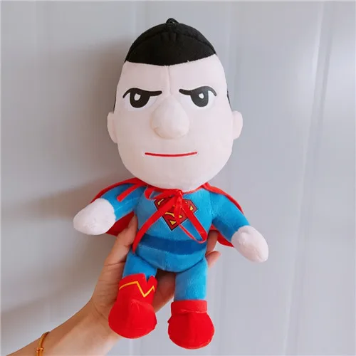 25-45 см мягкие плюшевые игрушки супергерой Капитан Америка Железный человек Человек-паук куклы из фильма мстители для детей подарок на день рождения - Цвет: Superman