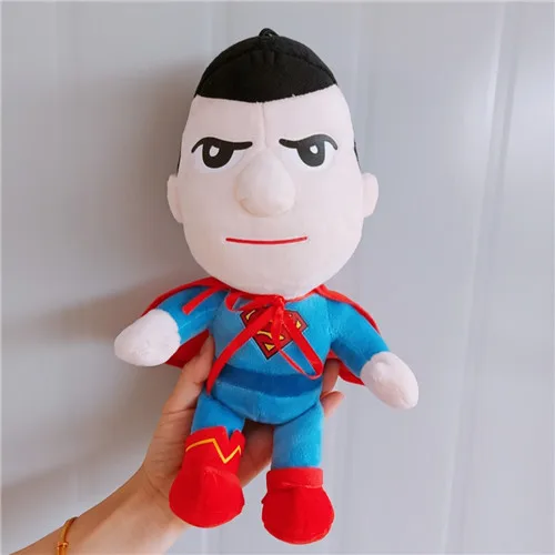 Superman 25-45 см мягкие плюшевые игрушки супергерой Капитан Америка Железный человек Человек-паук куклы из фильма мстители для детей подарок на день рождения - Цвет: Superman