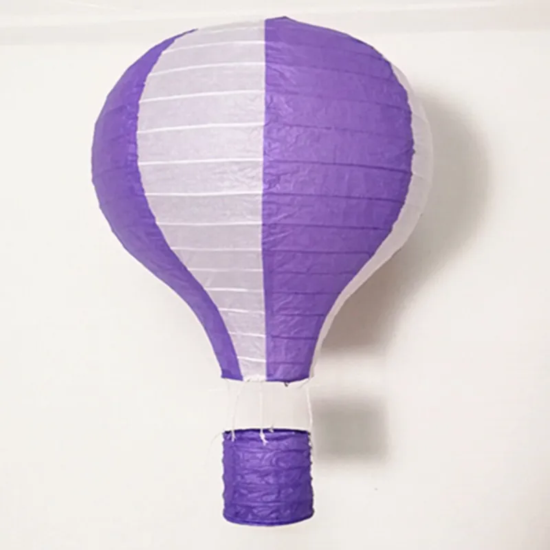 1 шт. 14 дюймов 35 см многоцветный воздушный шар бумажный фонарь фонарики желаний для дня рождения Свадебная вечеринка Декор подвесной фонарь s - Цвет: purple white