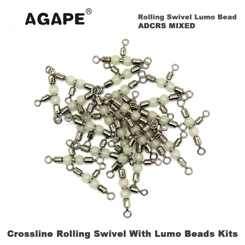 

Рыболовный Вертлюг AGAPE, 2x3, 4x5, 100 шт./лот