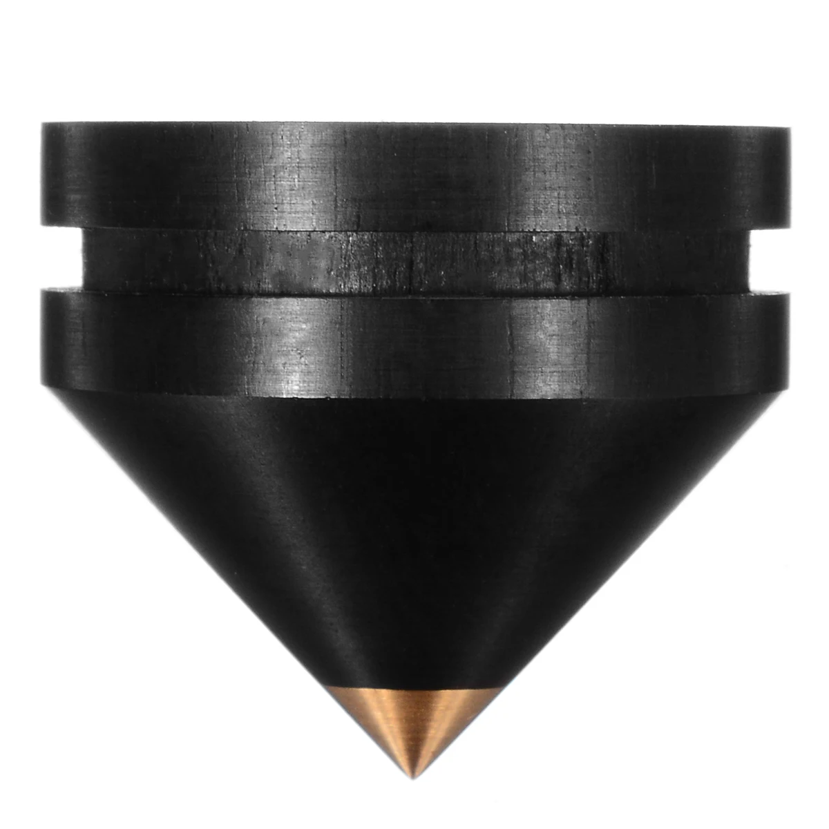 4Pcs Mini Ebony Audio Speaker Spikes Speakers Repair Parts DIY Speaker Isolation Spike Wooden Copper Stand Feet +Base Pad