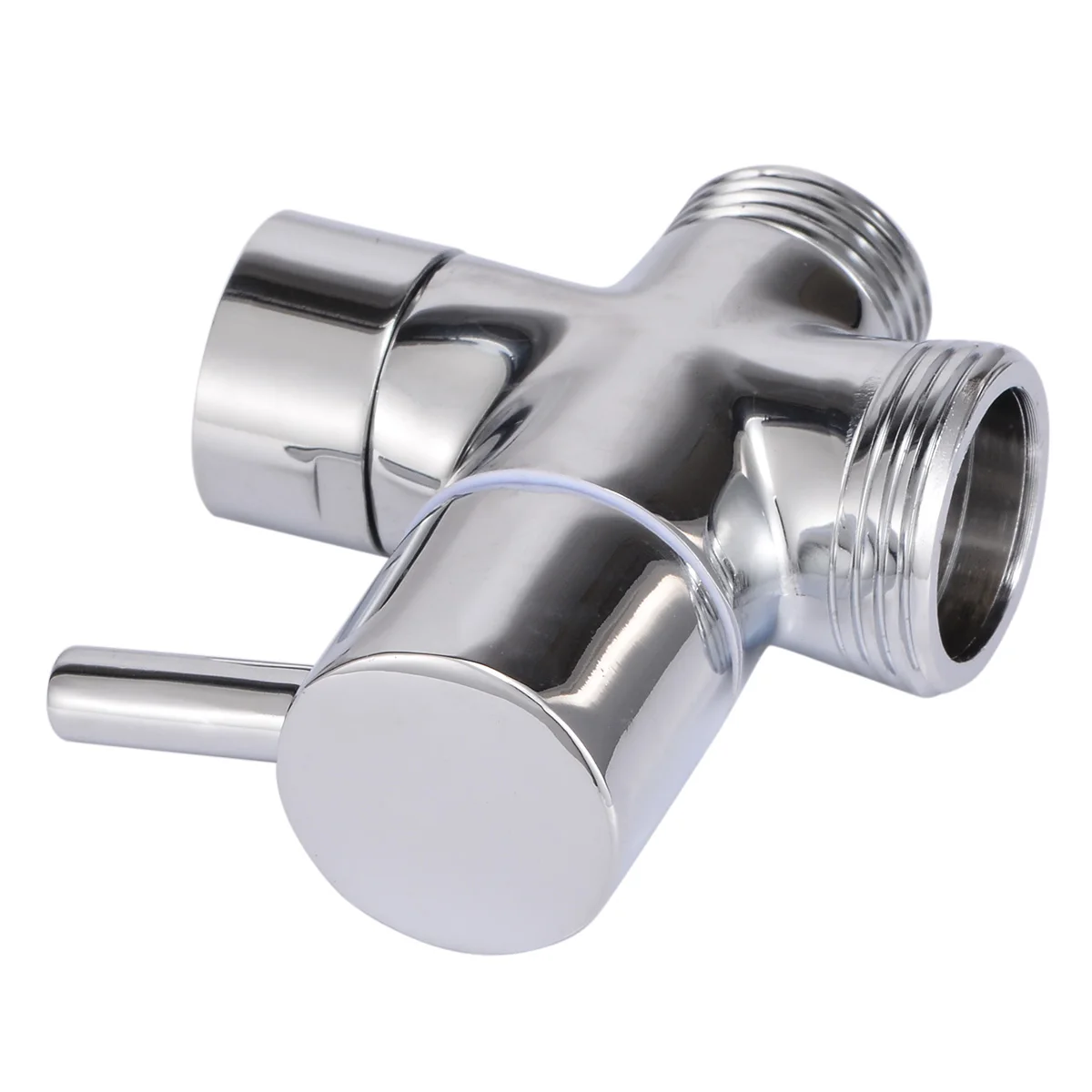 Brass 3-Ways Shower Head Diverter Valve T-adapter Bath Toilet Bidet Sprayer Faucet For Bathroom Hardware Supplies