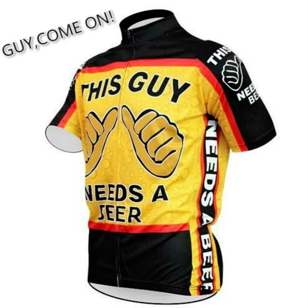 2018 New This Guy Sportwear Mens Cycling Clothing Bike Jersey Top Breathable Cycling Jersey