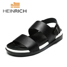 HEINRICH/мужские летние сандалии; Новые дышащие мужские повседневные пляжные сандалии с подсветкой; модные сандалии-гладиаторы высокого качества