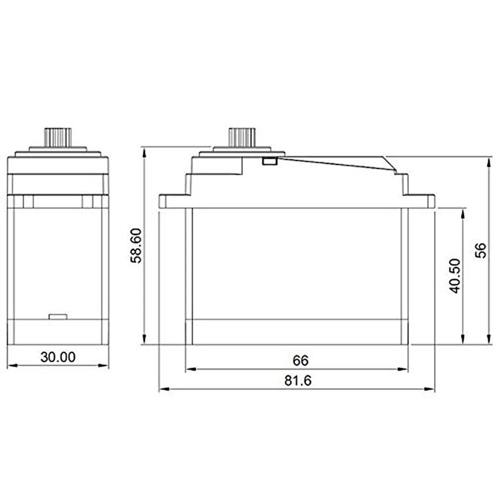CYS-S0650 Large 55Kg HV High Torque Metal Gear Digital Servo for RC Car Boat Airplane HPI Rovan Km Baja 5B 5T RC Servo (2)