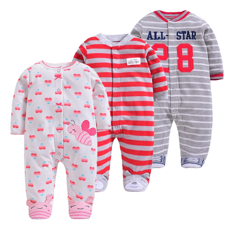 

Christmas Girls Baby Clothes Rompers,fleece Unisex Kids Long Sleeve Rompers Newborn Clothes Animal Jumpsuit Autumn Boy Pajamas