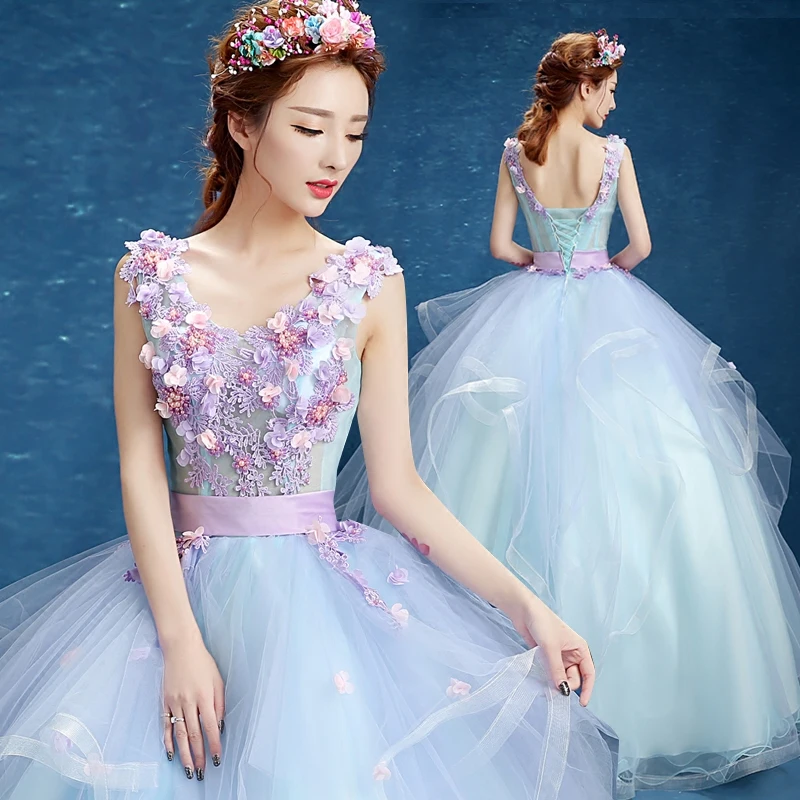 

Ball Gown Quinceanera Dresses Flowers Princess Debutante Puffy Prom quinceanera Gowns Sweet 16 Masquerade Robe de soiree