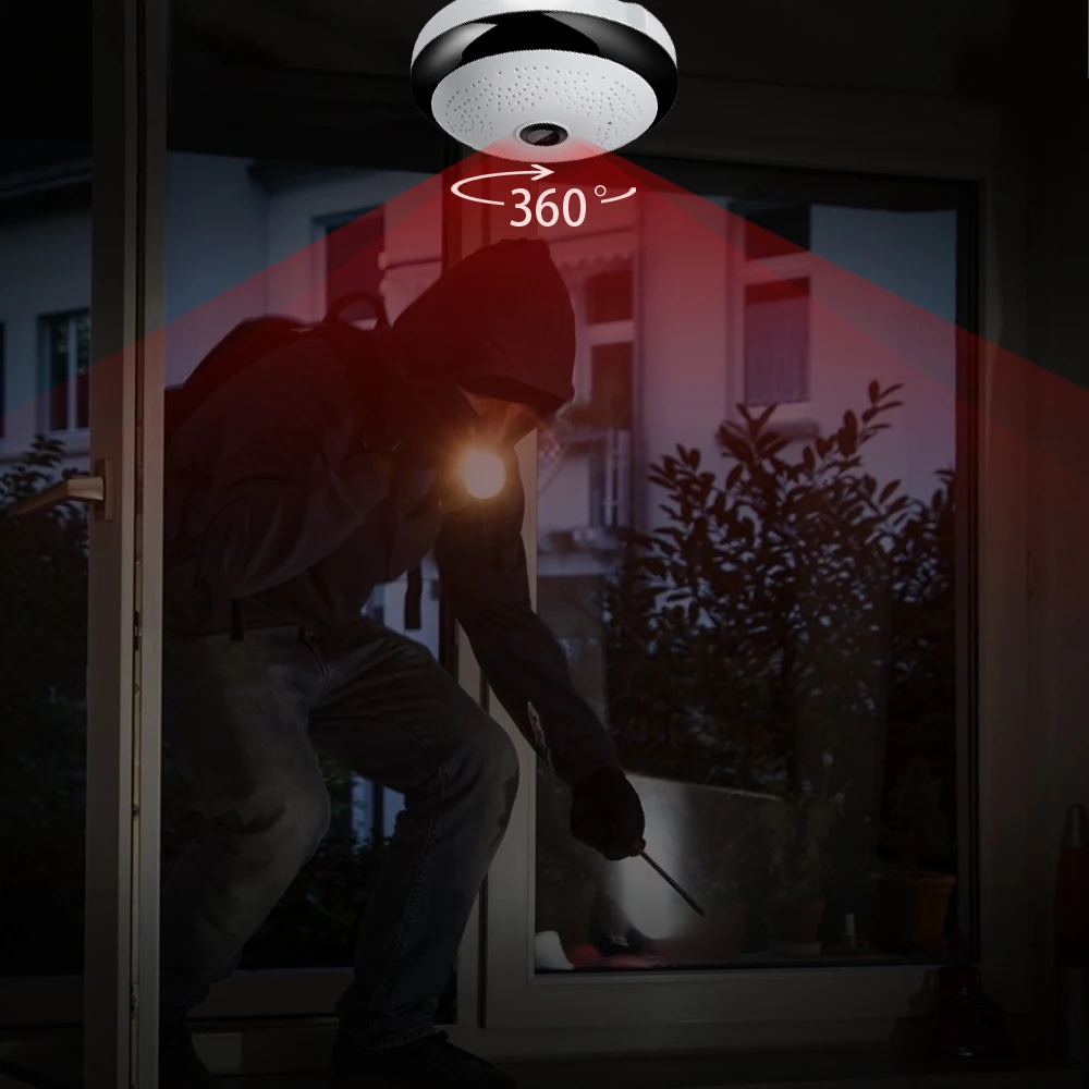 SDETER 1080P Wireless WIFI Camera IP Bulb Lamp CCTV Home Security Camera Panoramic FishEye VR 360 Degree Night Vision 2 Way Talk SDETER 1080P Wireless WIFI Camera IP Bulb Lamp CCTV Home Security Camera Panoramic FishEye VR 360 Degree Night Vision 2 Way Talk