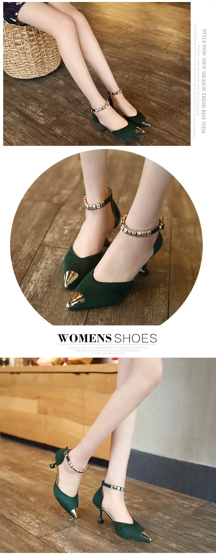 Летние женские туфли; туфли-лодочки с острым носком; модельные туфли; водонепроницаемые мокасины на высоком тонком каблуке; свадебные туфли; туфли-лодочки на низком каблуке; Цвет зеленый, желтый