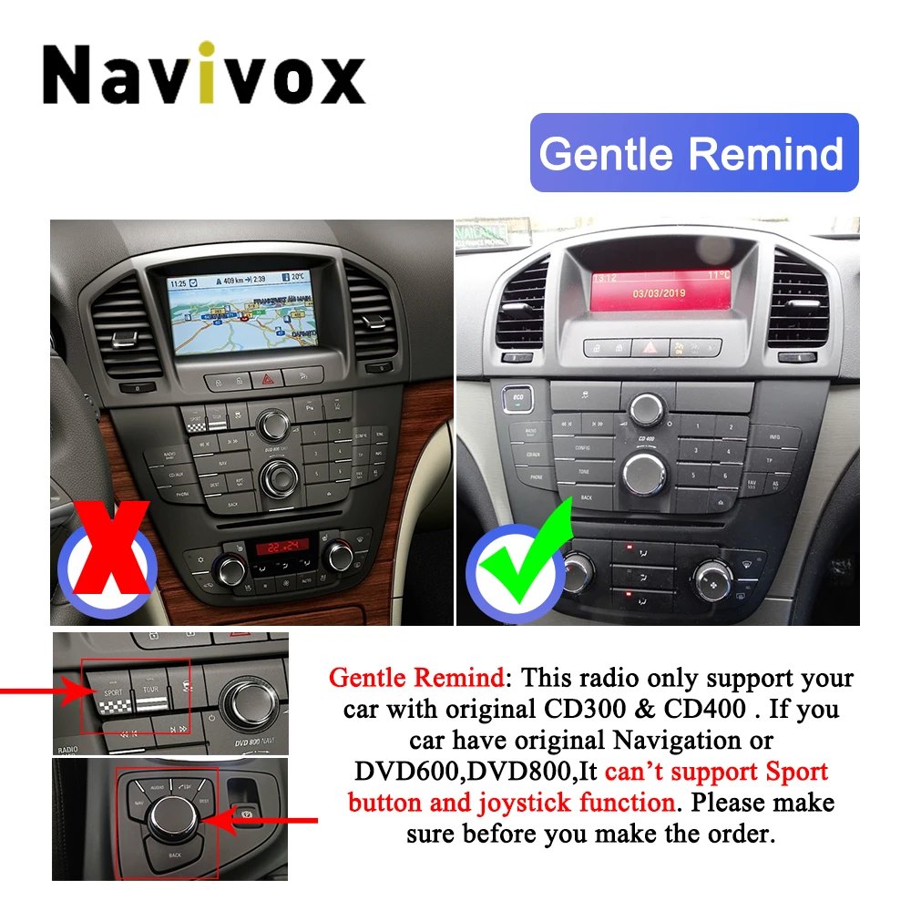 Navivix 10,4 ''автомобильный dvd-плеер Android 6,0 gps-навигация для Opel Insignia Vauxhall Holden CD300 CD400 2009- радио