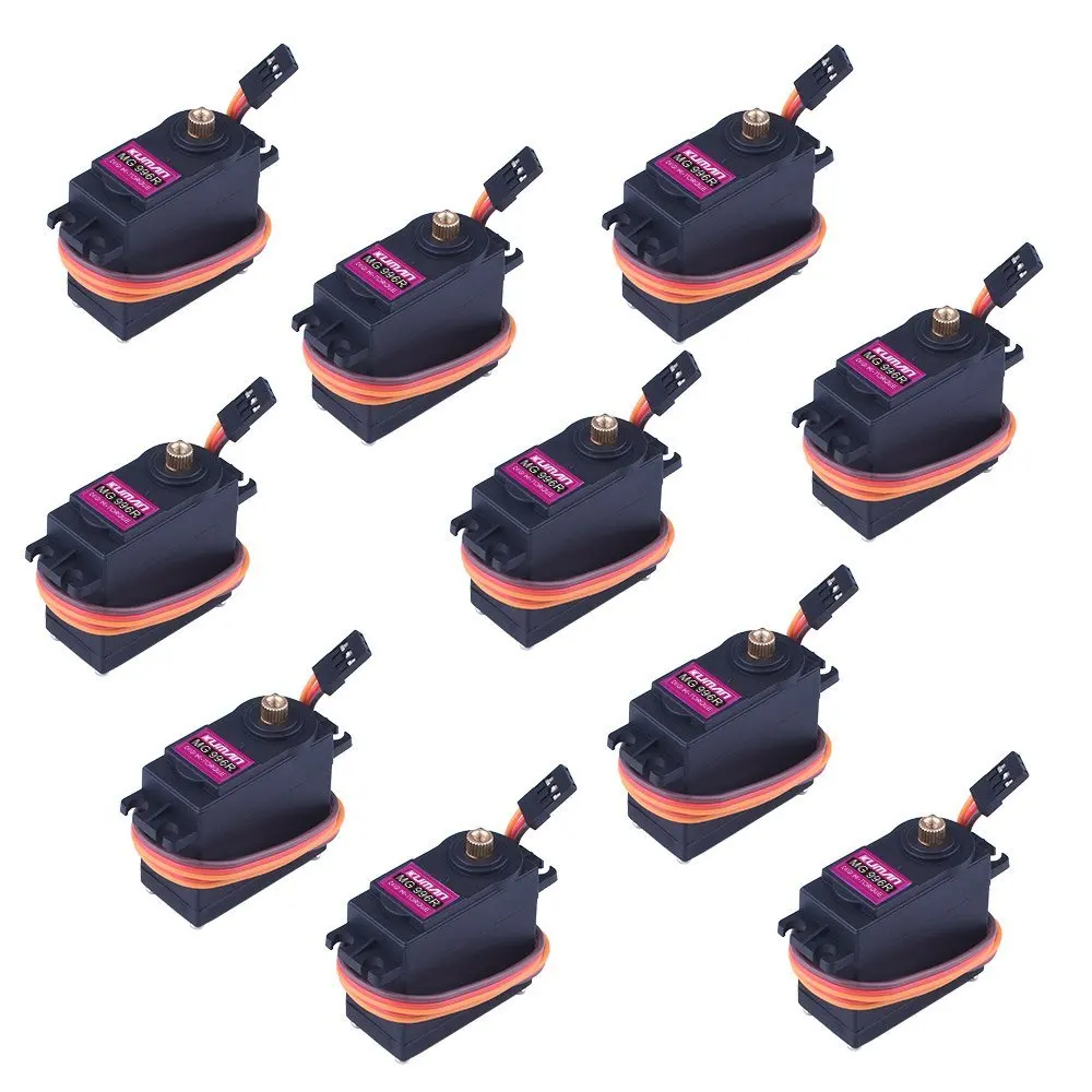 

Miroad 10 Pcs MG996R Metal Gear Torque Digital Servo Motor For RC Model Car Boat Helicopter KY62