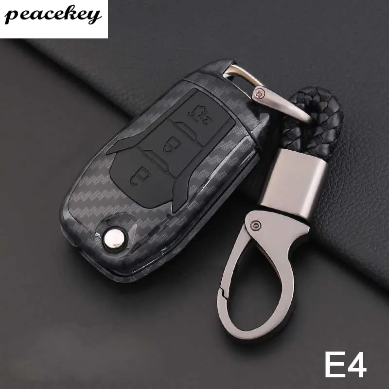 Карбоновый силиконовый защитный чехол для ключей для Ford Escort Mondeo Everest Ranger Fusion Auto Key Shell