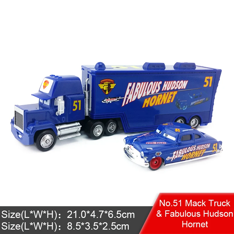 Disney Pixar Cars 2 3 Lightning McQueen Jackson Storm Mack Uncle Truck 1:55 металлическая литая под давлением