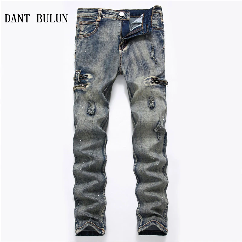 multi colored denim jeans