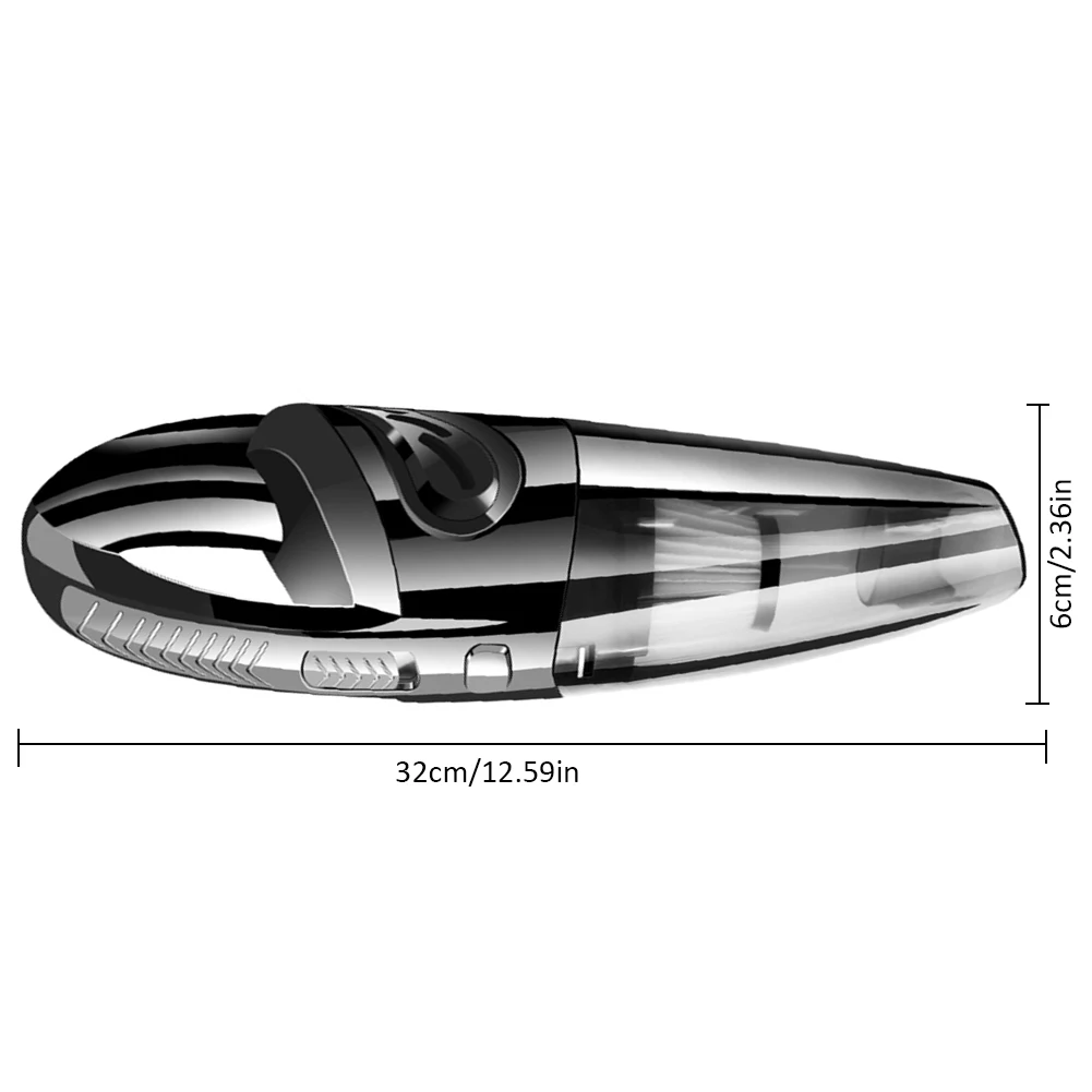 Профессиональный черный USB автомобильный пылесос беспроводной автомобильный сухой моющий пылесос домашний ручной пылесос R-6053