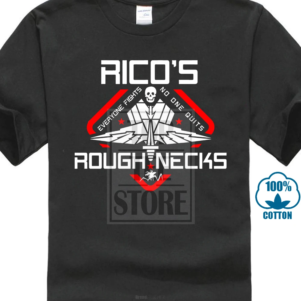 

Starship Troopers Rico'S Roughnecks Rasczak'S Roughnecks Mens Tshirt Streetwear Harajuku T Shirt Gym T Shirts O Neck