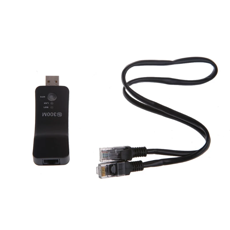 

300M USB WiFi Range Extender Wireless Smart TV Network Adapter RJ45 WPS Repeater - L059 New hot
