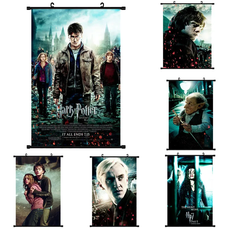 

mling 1PC Harry Potter Reel Paintings Bedroom Cafe Decorative Paintings Science Fiction Paintings Painting Decoration