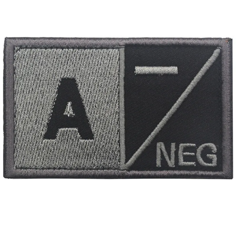Сувенир 3D вышивка Тип крови патч для группы военные тактические заплатки A+ O+ B+ AB+ Положительный A-B-AB-O-отрицательные значки