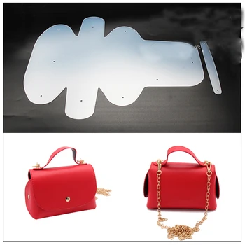 

2018 DIY leather craft bag small handbag sewing pattern pvc template