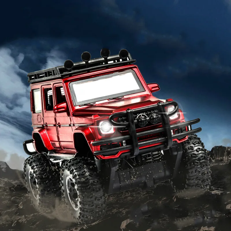 

For Mercedes-Benz Big G Modified Version of The Car Model Off-road Vehicle G63 Bigfoot Desert King Simulation Alloy Car Model