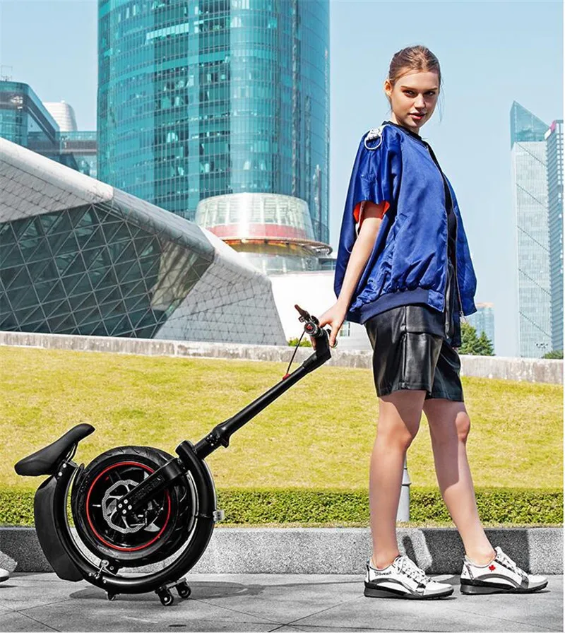 Daibot Mini bicicleta eléctrica de dos ruedas bicicleta eléctrica 14 pulgadas 500 W 36 V 30 KM/H plegable portátil adultos eléctrico bicicleta