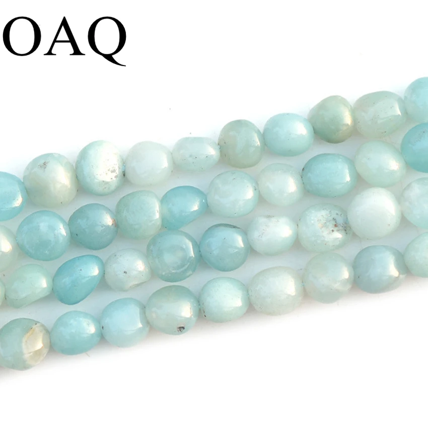 5x6mm Amazon Stone Beads Natural Amazonite Gravel Beads For Jewelry