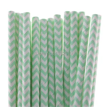 

Free Shipping 500pcs Paper Drinking Straws Mint Green Straws, Mason Jar Straws, Vintage Paper Straw