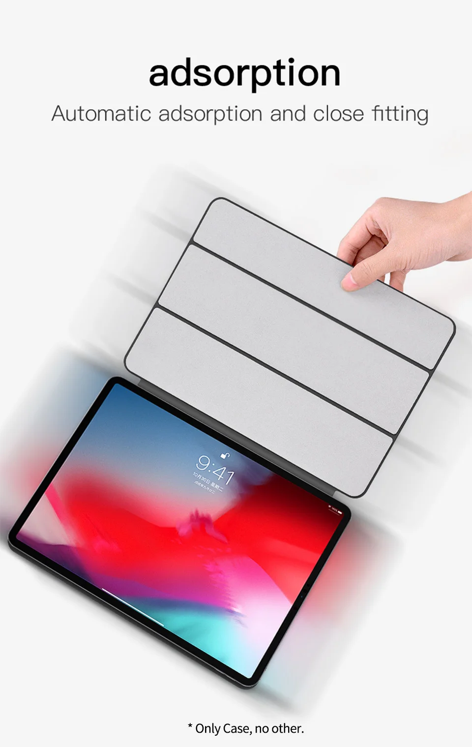 PZOZ чехол с магнитной защитой для iPad Pro 11 12,9 дюймов из искусственной кожи, защитный чехол, мягкая задняя панель, умный флип-чехол, чехол для планшета