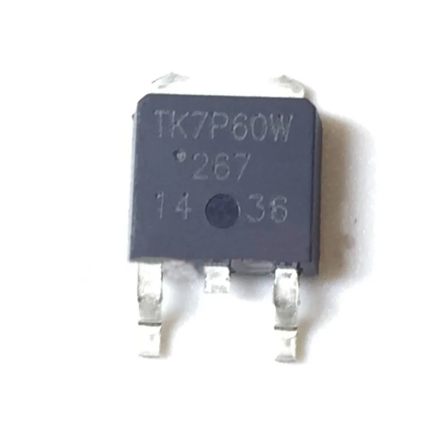 

10pcs MOS TK7P60W SOT-252 600V 7A Chip switch regulator triode
