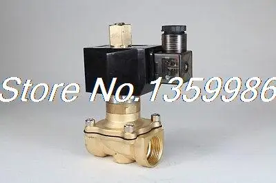 Нормальный открытый 2way2position 220 V AC 3/" Электрический электромагнитный клапан воды воздуха N/O
