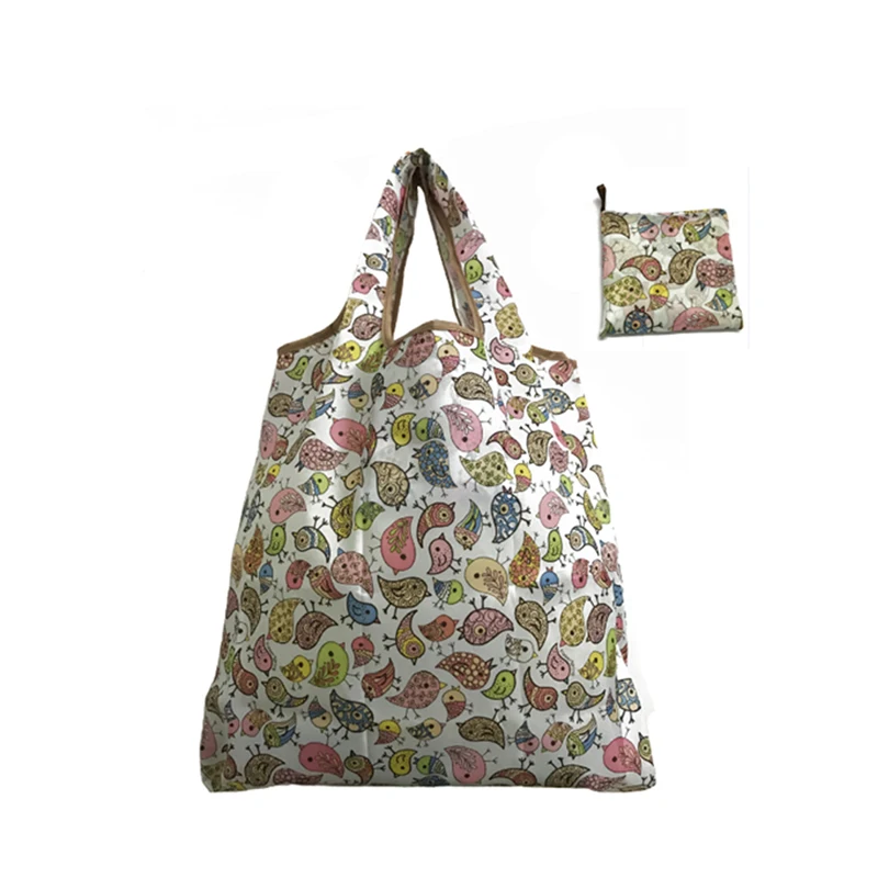 Женские сумки через плечо для покупок, водонепроницаемые складные многоразовые сумки-тоут, тканевые Сумки-мешки - Цвет: 10