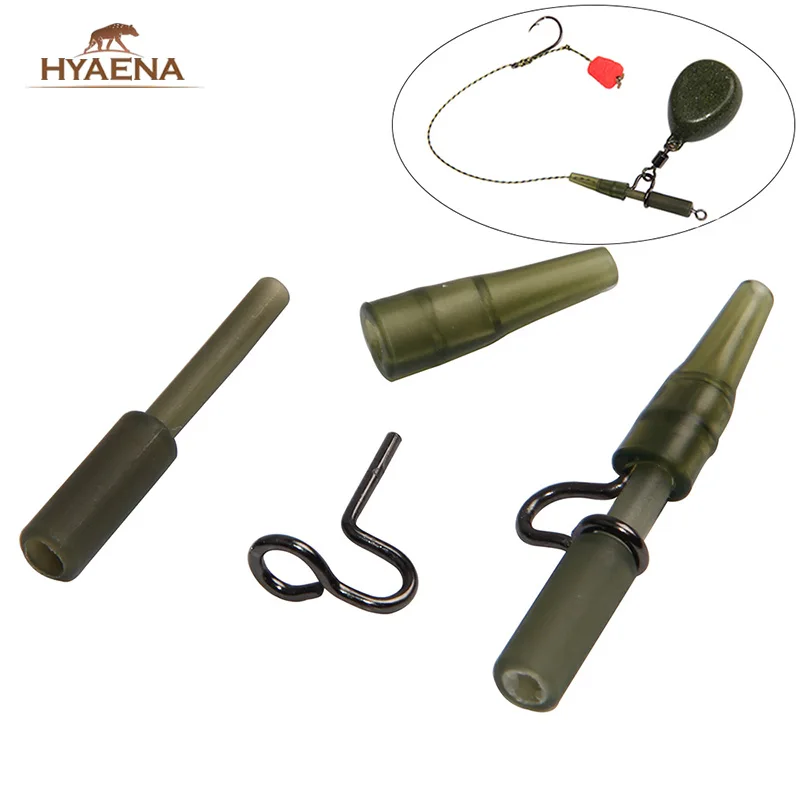 Hyaena 20 шт./компл. аксессуары для ловли карпа Сверхмощный зажим фиксированная леска