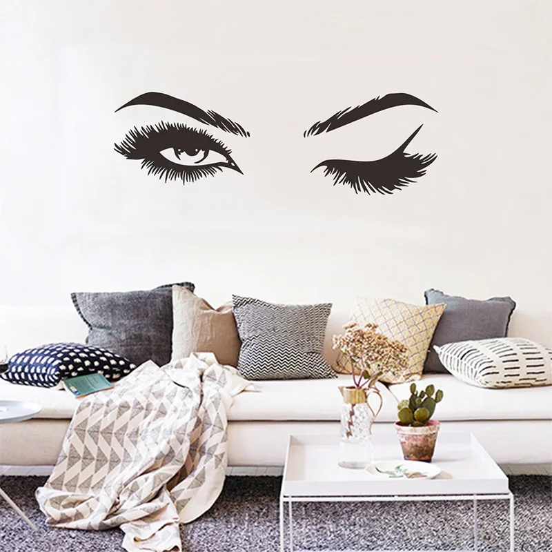 Pretty eyelash wall sticker HonC
